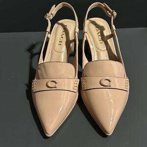 Coach Women's Nikola Slingback Kitten Heel Pumps size 6 NWOB or tags